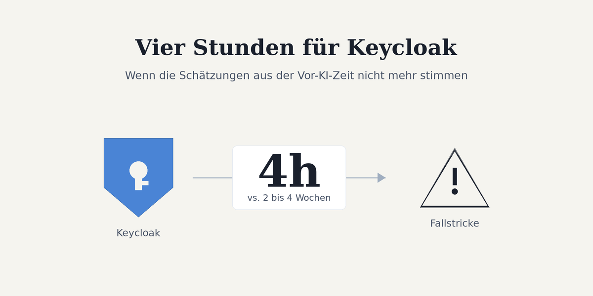 Vier Stunden für Keycloak: Wenn die Schätzungen aus der Vor-KI-Zeit nicht mehr stimmen